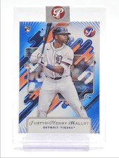 JUSTYN-HENRY MALLOY 2025 TOPPS PRISTINE ROOKIE BLUE PRISTINE RC /75 Q2141