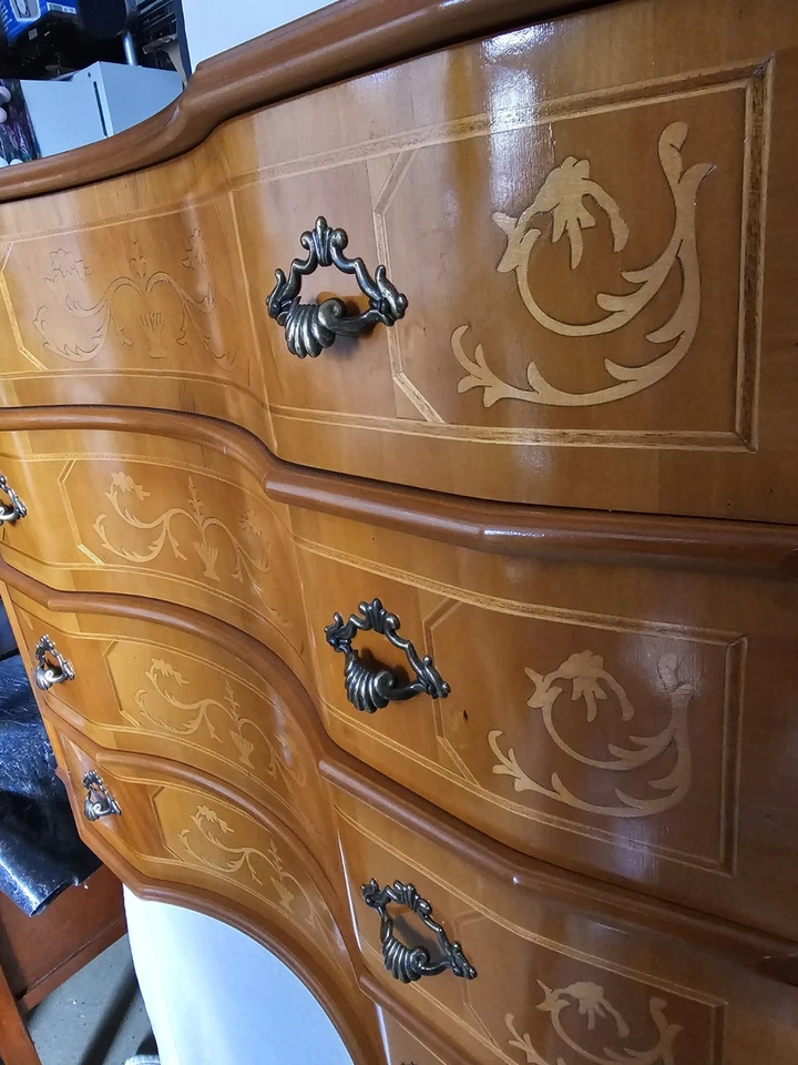 Top Preis, antike Barock Kommode geschwungene Schubladen 144 cm,aus Platzgründe - Bild 3 von 4