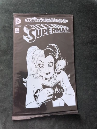 SUPERMAN #47 HARLEY QUINN LITTLE BLACK BOOK MYSTERY SEALED POLY BAGGED VARIANT 1
