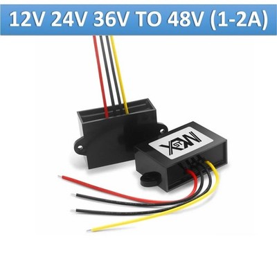 DC-DC Boost Converter 12V 24V 36V to 48V 1A 1.5A 2A Step Up Power Module ABS