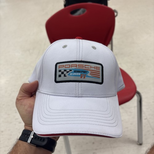 2018 PORSCHE Rennsport Reunion VI Hat Ball Cap Logo Patch Used