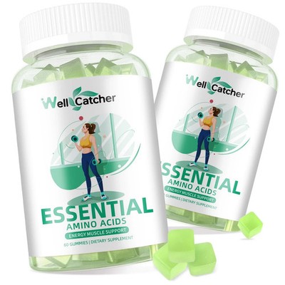 EAA Gummies Essential Amino Acids - 60 Days Supply All 9 Essential Aminos and...