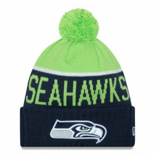 New Era Seattle Seahawks Sport Cuff Knit Beanie Hat Cap - Team Colors