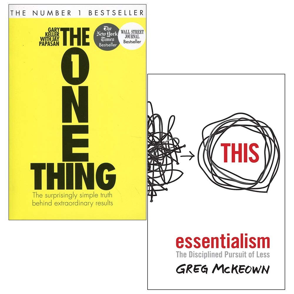 The One Thing, Essentialism The Disciplined Pursuit Of Less 2 Books Collection