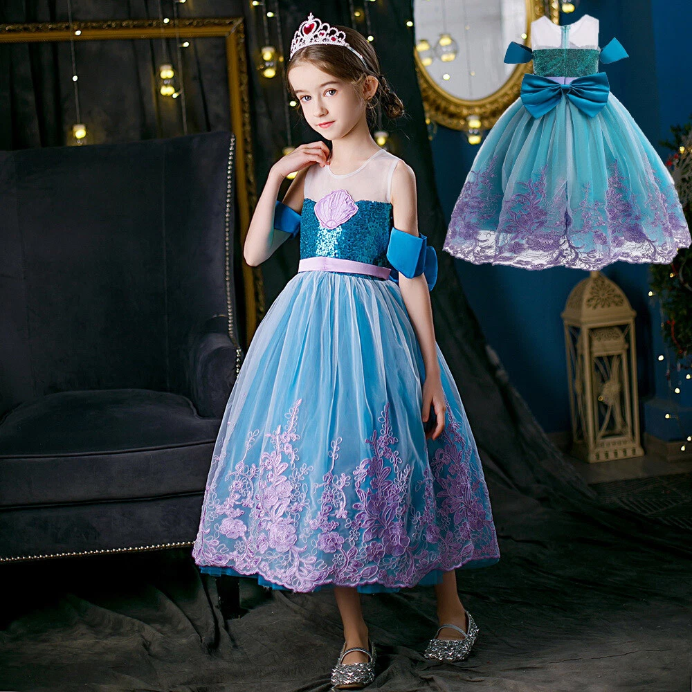 Little mermaid style fantasy iridescent gown,chiffon sleeves, in watercolor  style on Craiyon