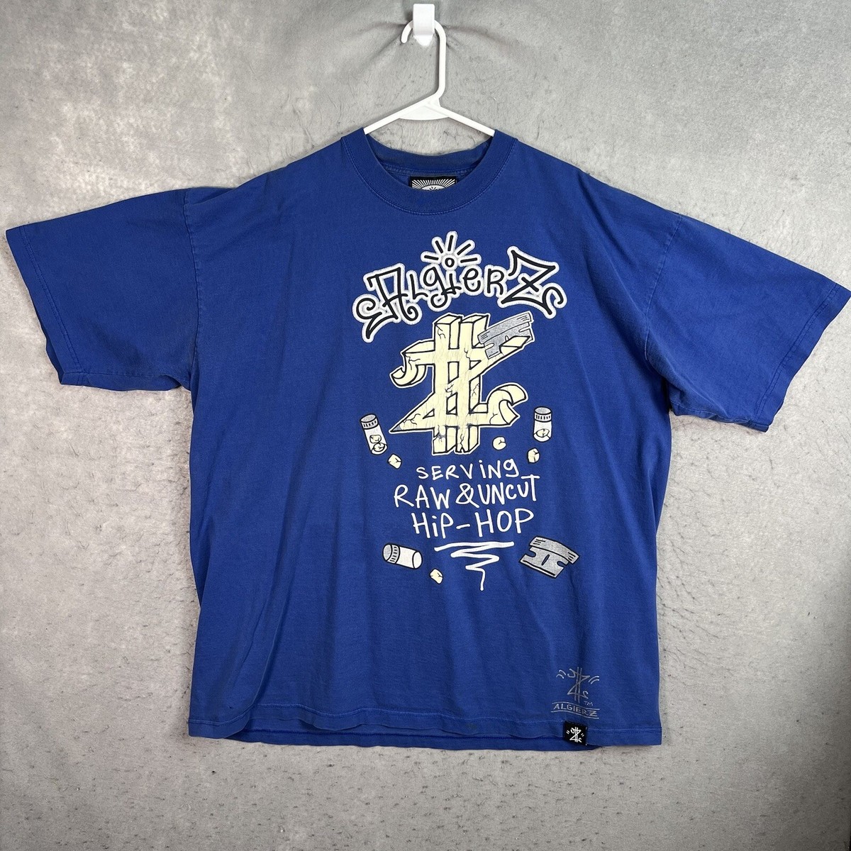 Vintage Y2K 2000s Algiers Serving Raw Uncut Hip Hop T Shirt