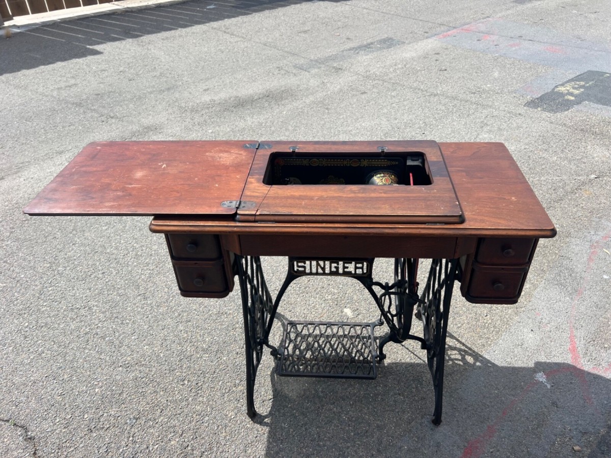 1924 singer sewing machine table | eBay