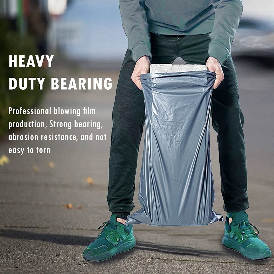 125 Mixed Grey Plastic Mailing Mail Post Postage Bags Assorted Sizes