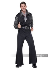 California Costumes Flashy 70s Disco Jumpsuit Adult Halloween Costume 5120-074