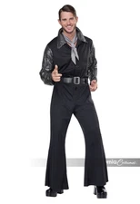 California Costumes Flashy 70s Disco Jumpsuit Adult Halloween Costume 5120-074