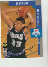 1994-95 Collector's Choice Silver Signature #413 Brian Grant RC Sacramento Kings