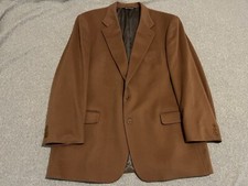 Saks Fifth Avenue Brown Blazer Jacket Sport Coat Loro Piana 2706 Cashmere 48