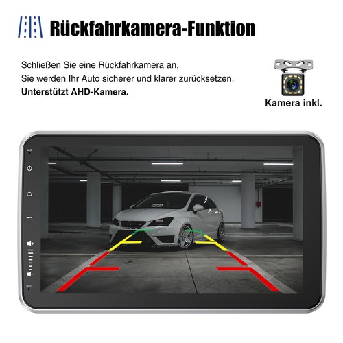 4+64GB Android 14 Carplay DAB+ Autoradio GPS Navi 1 DIN 360° Drehbar Bildschirm - Bild 9 von 15