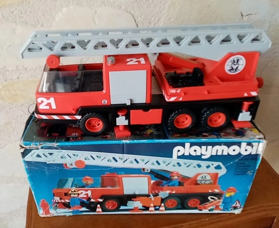 Ancien camion playmobil pompiers vintage - Jeux & Jouets