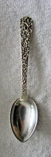 Repousse Rose Kirk Sterling Silver Demitasse Spoons (6 available)