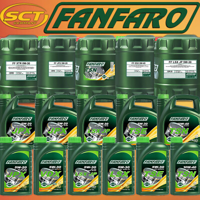 FANFARO Motoröl 5w-30 5w-40 1-20Liter 10w-40 Lsx Vsx Esx Vdx Pdx Tsn 0w-40 5w-20