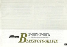 NIKON - Blitzfotografie - F-601/F601M - Bedienungsanleitung - B2268