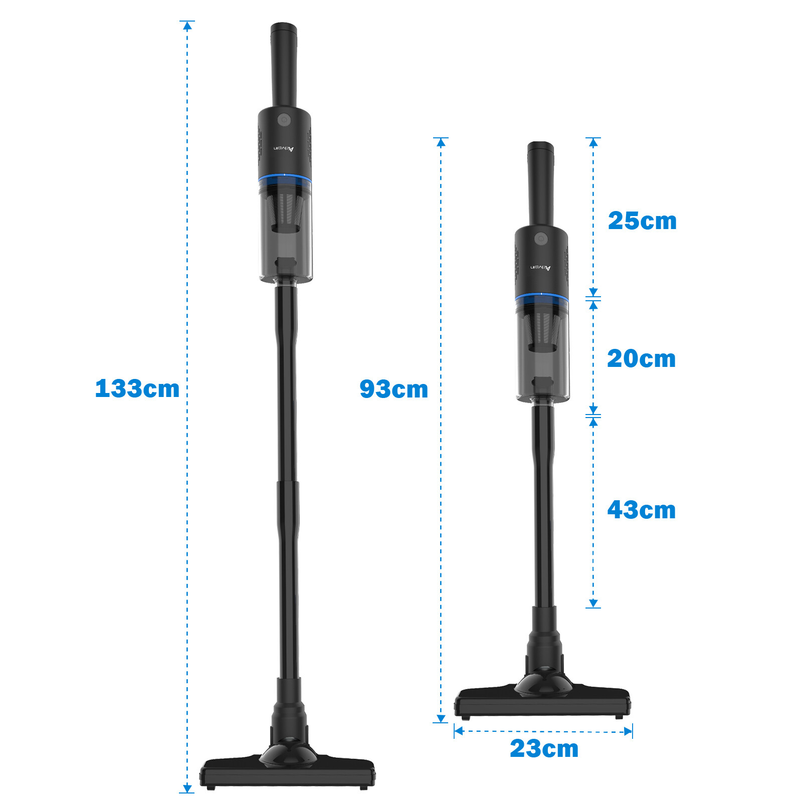 Advwin Handheld Cordless Vacuum Cleaner Bagless Stick Handstick