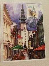 carte maximum timbre 2023 Capitale Européenne Bratislava cachet 1er jour