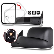 Pair Towing Mirrors Flip Up For 94-01 Dodge Ram 1500 94-02 25003500 Truck