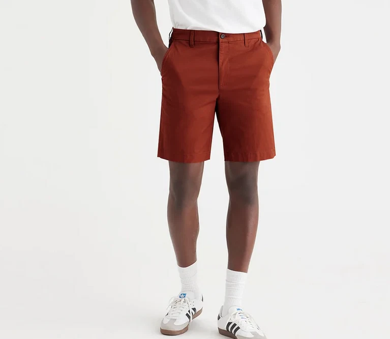Short Dockers homme Ultimate Straight Fit Supreme Flex, pomme épicée, 30