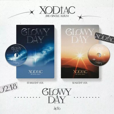 XODIAC [GLOWY DAY] 3rd Single Album CD+Photo Book+Post Card+Poster+2 Selfie Card