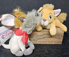 Disney Store Dodger  Oliver Plush Set Oliver And Company Mini Bean Bag