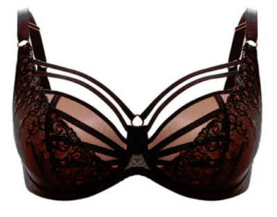 ULLA Cute Sexy Bra Exclusive Line 85 Cup F Black Sexy Crossbeam Front