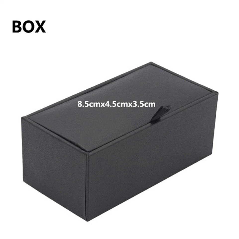 Мужчины блестящий кристалл со стразами запонки свадьбы вечеринки рубашка в коробке запонки ссылка - Изображение 2 из 2