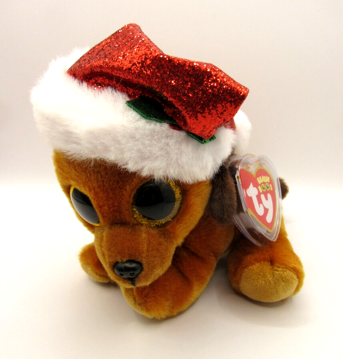 TY BEANIE BOOS - HOWLIDAYS - THE CHRISTMAS DOG - 362400 - MINT CONDITION