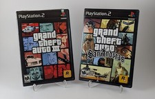 Grand Theft Auto 3 CIB AND San Andreas (No Manual) PS2 PlayStation 2 GTA, Tested