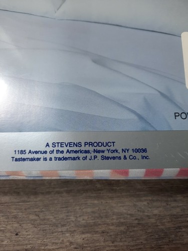 Tastemaker By Stevens The Bed Set Color Stripes Twin Flat Sheet Set NOS NEW - Picture 3 of 5