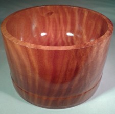 SMALL TURNED EUCALYPTUS WOOD DISH, BEAUTIFUL, HANDMADE, OOAK, ARTIST SIGNED