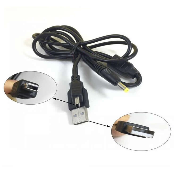 5Pcs 2 in 1 USB 2.0 Data Cable Charger Lead for PSP 1000 2000 3000 Playstation - Image 2 of 4