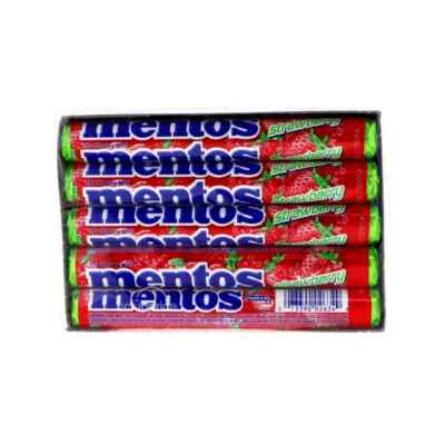 Mentos Roll Chewy Strawberry 15 Count - 1.32 oz