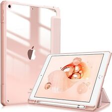 For iPad 9th Gen 2021/8th 10.2 inch Slim Shell Clear Case Translucent Back Cover