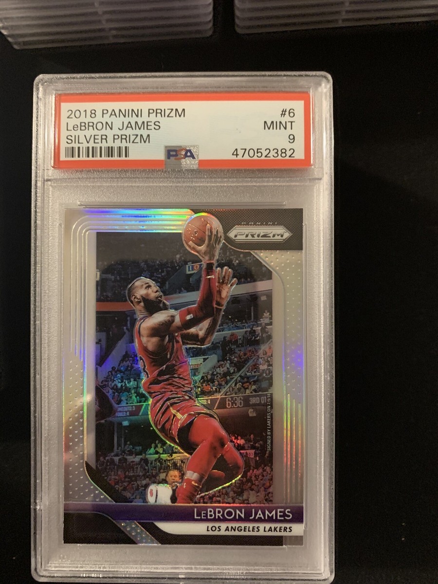 2018-19 Panini PRIZM Lebron JAMES Silver Prizm PSA 9 LAKERS 2018-19 Panini PRIZM Lebron JAMES Silver Prizm PSA 9 LAKERS