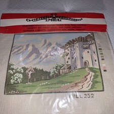 ON SALE New HandPainted Needlepoint Tapestry Kit Threads Watermill Scene