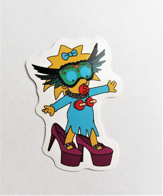 vianille - STICKER autocollant pinup garage 5,5 x 5,5 cm