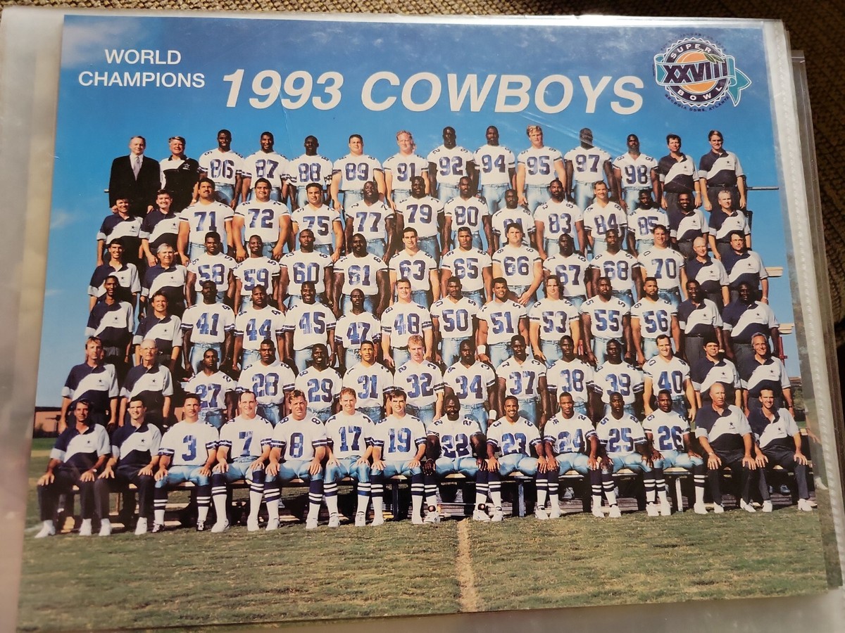 Dallas Cowboys 1993 8x10 Team Photo Super Bowl 28 Champs | eBay