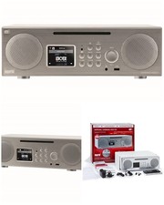 Radio INTERNET Blanc-Argenté WIFI lecteur CD DABMAN i450CD Radio multifonctionne