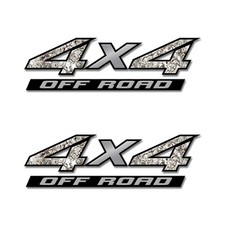 4x4 Off Road Truck Bed Decals Camo Buck Skull Snow Pattern 2 Pack 4xofa07