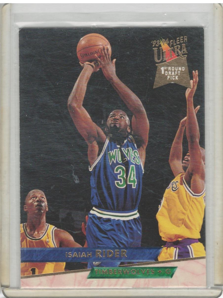 Isaiah Rider 1993-94 Ultra #292 RC Minnesota Timberwolves | eBay