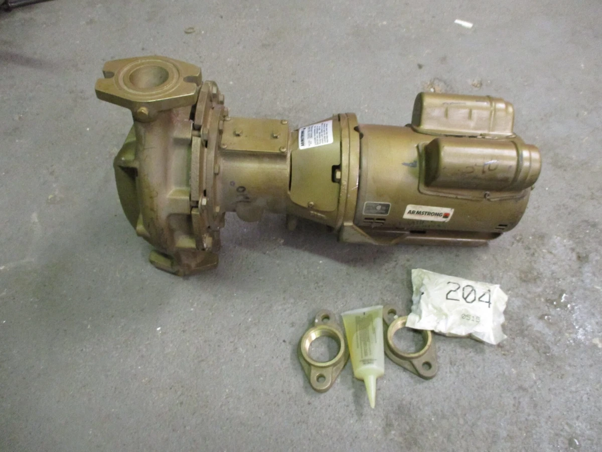 ARMSTRONG BRONZE HOT WATER CIRCULATING PUMP, H-64-1 LFB, 3/4 HP MOTOR | eBay