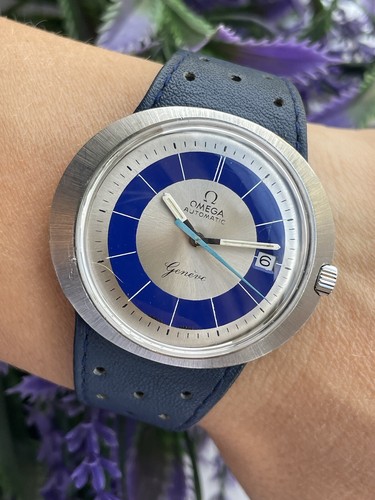 Omega Dynamic Automatic Geneve Cal.565 Blue Dial Mens Swiss Made 135.033 - Picture 12 of 15