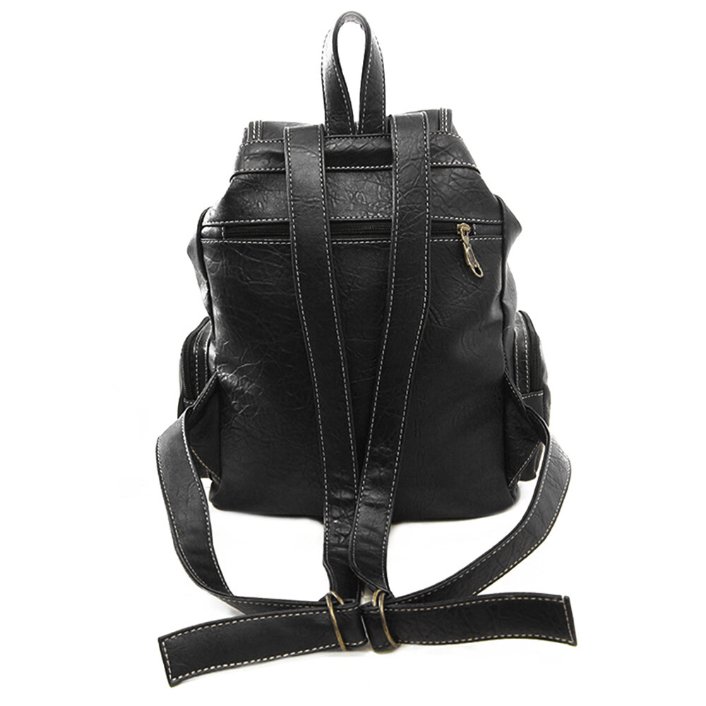 Premium PU Leather Backpack Women Vitange Satchel Rucksack Travel ...