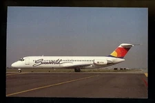 Aviation Airplane Airline postcard Sunworld McDonnell Douglas DC AeroGem #1012
