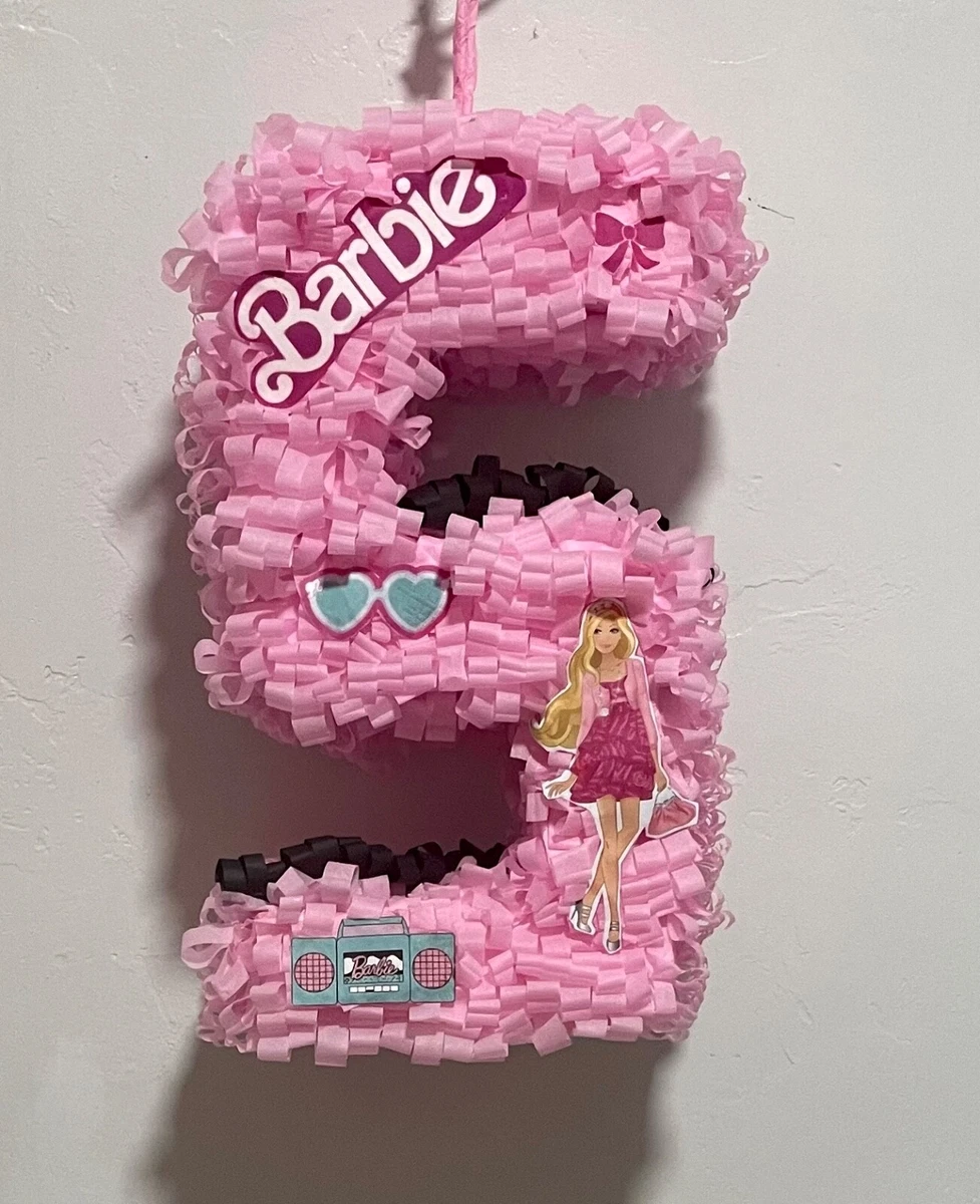 Barbie Number 5 Pinata 21” x 12” x 6”