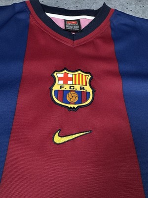 Barcelona Nike 1998-1999 Football Soccer Shirt Jersey Size L | eBay