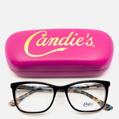 CANDIES CA0158 050 Brown Tortoise Womens Semi Cat Eye Eyeglasses 52-17-140 B:38